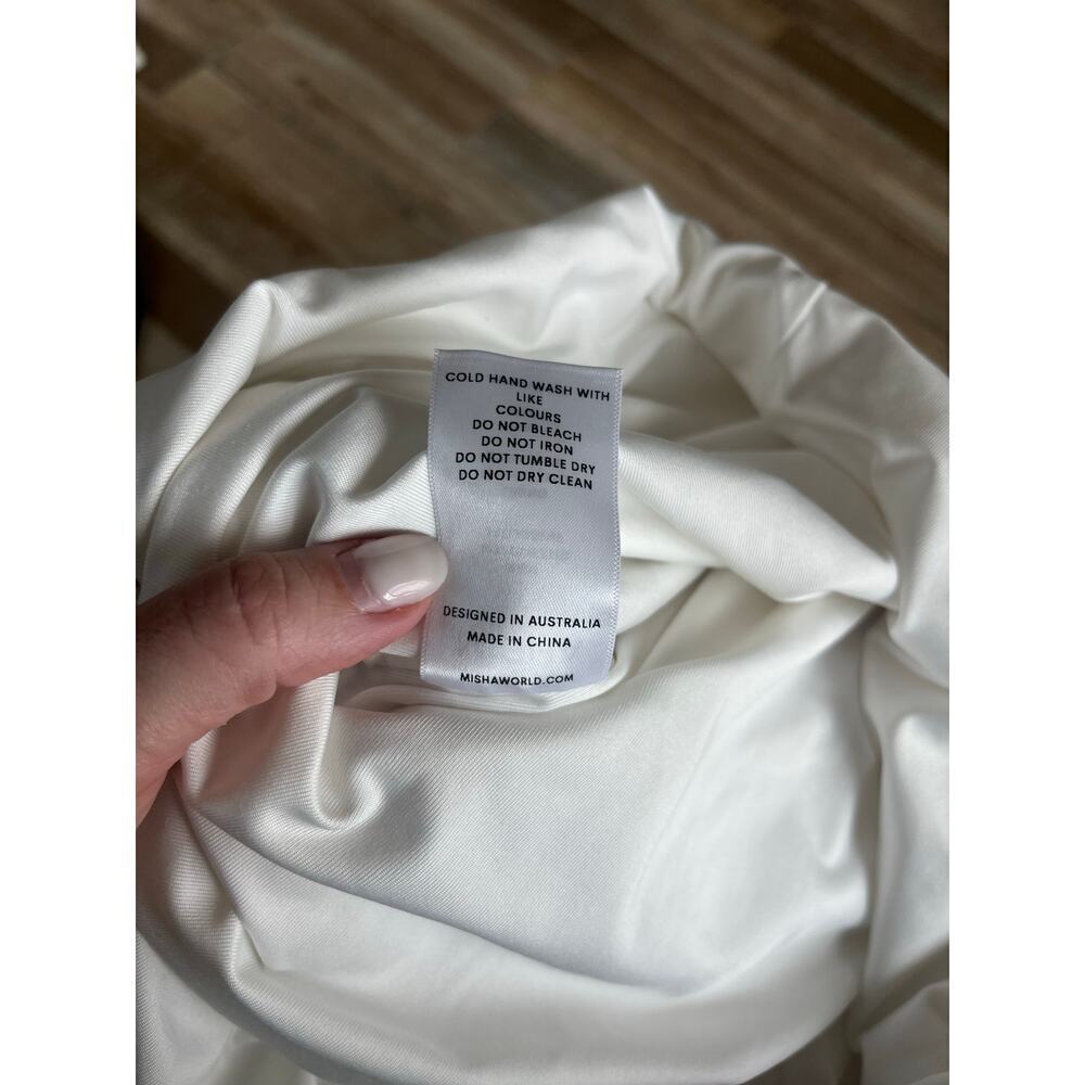 Misha Tara Dress in White Size 12 - Picture 8 of 9